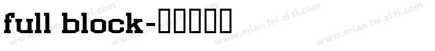 full block字体转换